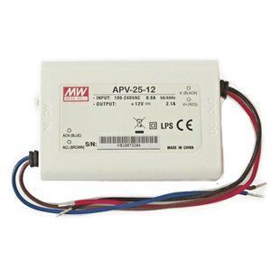 Імпульсне джерело живлення AC/DC, LED-драйвер, 25.2Вт, 12В, 2.1А, IP42 84*57*29,5 (арт. APV-25-12) 00000008376 фото