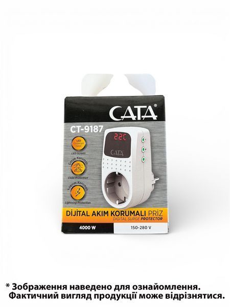 Реле напруги CATA в РОЗЕТКУ CT-9187 4000W 00000024436 фото
