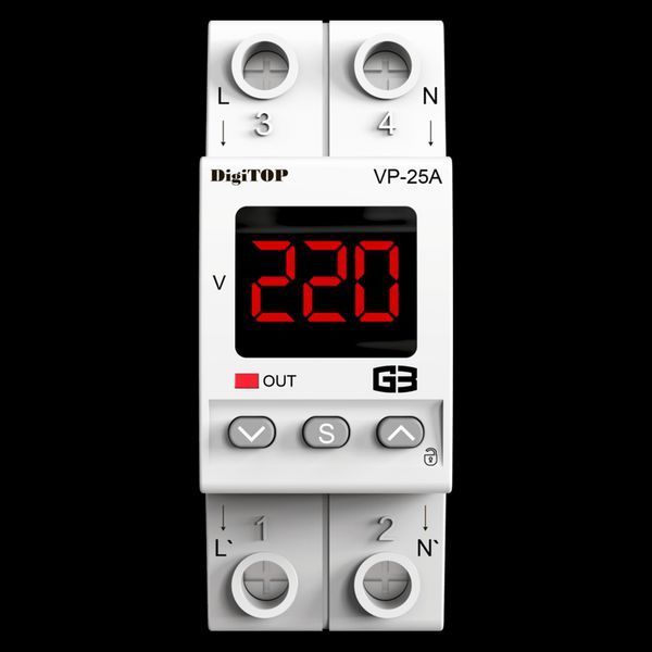 Реле напряжения DigiTOP VP-25A M2R (арт. VP-25A M2R) 00000018295 фото