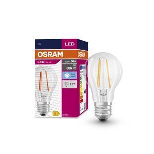 Лампа LED CL A60 7W/840 230V FIL E27 OSRAM VALUE 00000019983 фото
