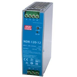 Блок живлення на DIN-рейку NDR-120-12, AC/DC, 120Вт, 12V, 10А (арт. NDR-120-12) 00000009528 фото
