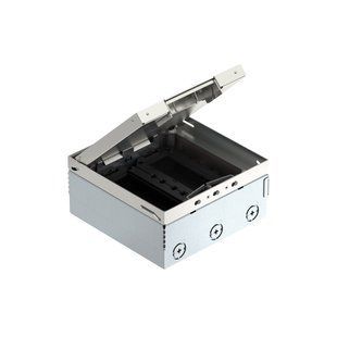 Люк розетковий GES9, 8 постів 45x45, 242х242мм, h=55mm, (дод. 2х MT45V) OBO Bettermann (арт. 7405037) 00000017419 фото