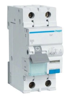 Диференційний автоматичний вимикач 1P+N 6kA C-16A 30mA A (арт. ADA966D) 00000017768 фото