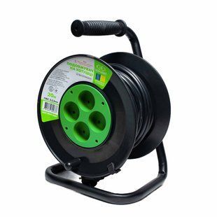 Подовжувач &ldquo;ECO LIGHT&rdquo; МЕГАТЕК на котушці б/з ПВС 20м (2*2,5) 00000024661 фото