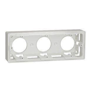 Коробка 3-а для відкритого встановл.Unica new білий (арт. NU800618) 00000009764 фото