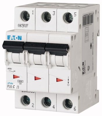 Автоматичний вимикач 3pol PL6-C 6А (арт. 286598) 00000000230 фото
