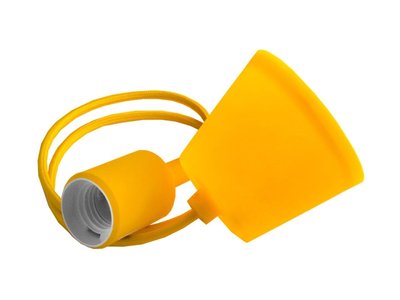Підвіс пластиковий Е27 жовтий 1м для LED ламп (арт. LMA074) 00000004721 фото