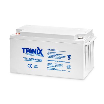 Акумуляторна батарея гелева 12В 150Аг TRINIX TGL12V150Ah/20Hr GEL (арт. 44-00013) 00000013672 фото