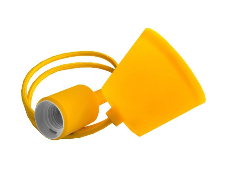 Підвіс пластиковий Е27 жовтий 1м для LED ламп (арт. LMA074) 00000004721 фото