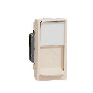 1мод./Розетка комп 1-а RJ45 кат.6 UTP Unica new беж (арт. NU341244) 00000017069 фото