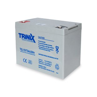 Акумуляторна батарея гелева 12В 75Аг TRINIX TGL12V75Ah/20Hr TRINIX GEL (арт. 44-00017) 00000017543 фото