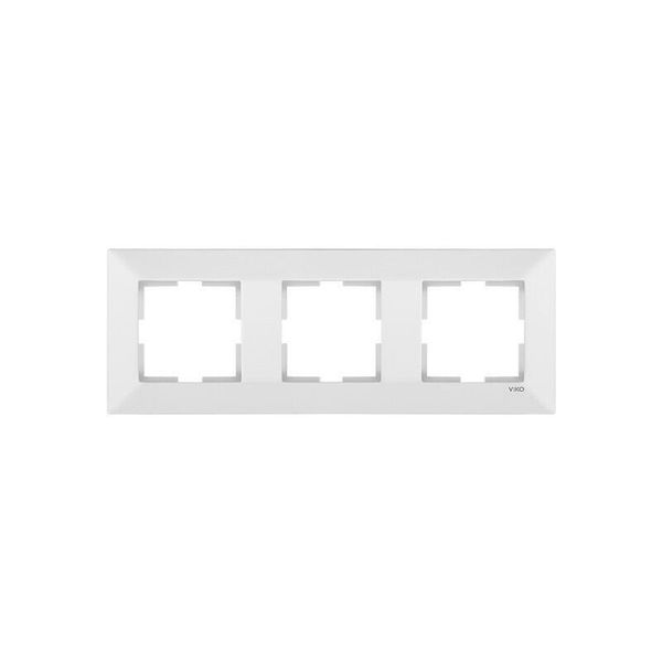 Рамка 3-я горизонтальная MERIDIAN (белая) (арт. 90979003-WH) 00000002958 фото