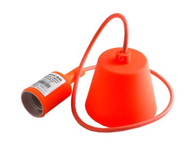 Підвіс пластиковий Е27 оранжевий 1м для LED ламп (арт. LMA074) 00000004724 фото