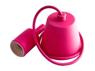 Підвіс пластиковий Е27 рожевий 1м для LED ламп (арт. LMA074) 00000004725 фото