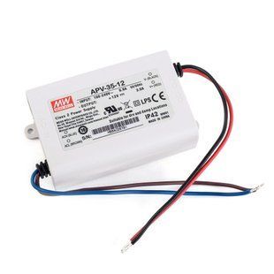 Імпульсне джерело живлення AC/DC, LED-драйвер, 36Вт, 12В, 3А, IP42 84*57*29,5 (арт. APV-35-12) 00000008324 фото
