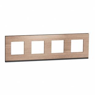 ,Рамка 4-а Дуб/антрацит Unica Pure (арт. NU600884) 00000009951 фото
