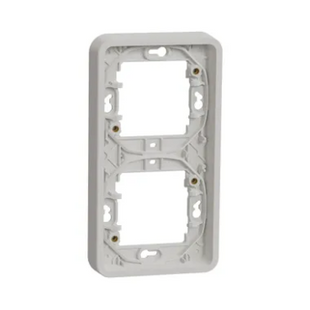 Рамка 2-а вертикальна для прихованого монтажу, MUREVA S IP55, білий (арт. MUR39151) 00000013332 фото