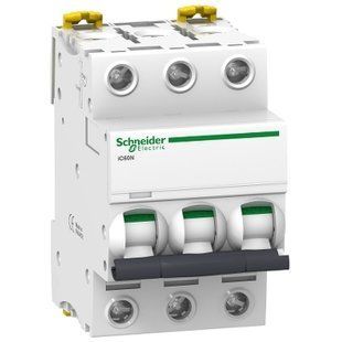 3pol Автоматичний вимикач 63А "С" 6кА Acti9 iC60N Schneider-Electric (арт. A9F79363) 00000012176 фото
