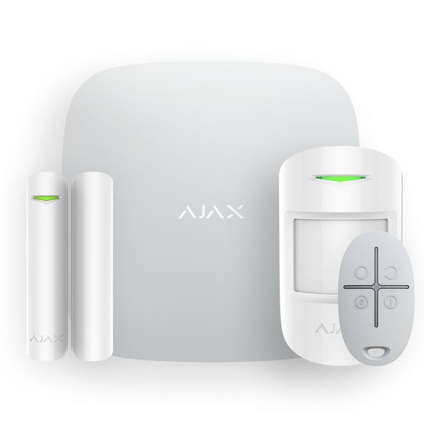 StarterKit Plus white Розширений стартовий комплект безпровідної системи безпеки Ajax БІЛИЙ 00000007016 фото