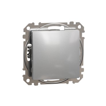 Кнопковий вимикач Sedna Design алюміній (арт. SDD113111) 00000016344 фото