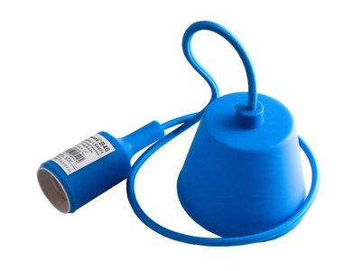 Підвіс пластиковий Е27 синій 1м для LED ламп (арт. LMA074) 00000004728 фото