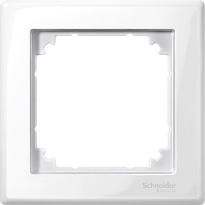 Рамка 1-а M-Smart, полярно-білий глянцевий 00000014198 фото