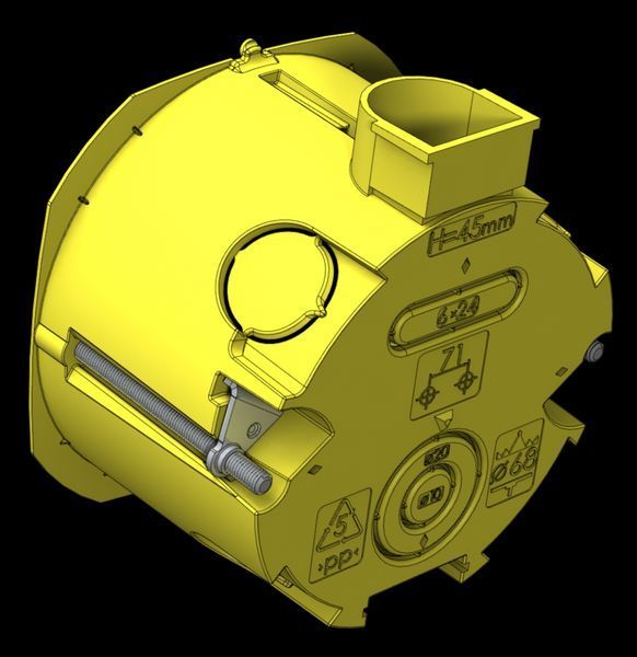 Коробка монтажная 65х45 для ГИПСОКАРТОНА ЖЕЛТАЯ, самозатухающая, наборная с шурупами, PLANK (200шт.) (арт. PLK4002400) 00000012887 фото