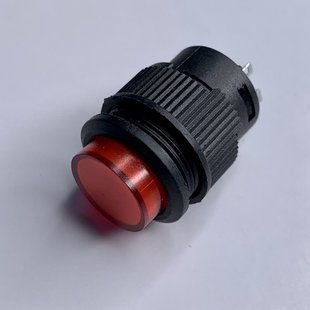 Кнопка Lemanso LSW13 кругла червона з LED підсв, OFF-(ON)\R16-503AD (арт. LSW13) 00000004149 фото
