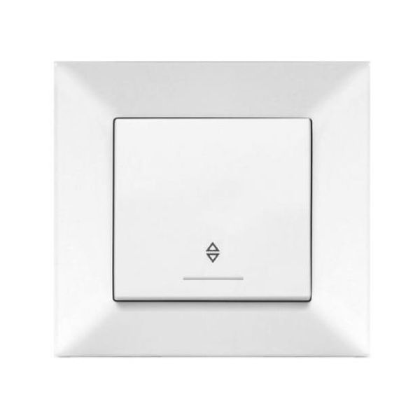 Выключатель проходной с подсветкой MERIDIAN (белый) (арт. 90970063-WH) 00000001568 фото