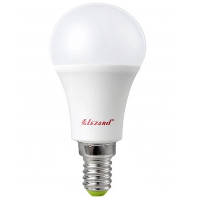 LEZARD Лампа LED GLOB A45 5W 4200K E14 220V ШАР 00000007641 фото
