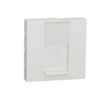 Розетка комп 1-а RJ45 кат.6 UTP/2мод. Unica new білий (арт. NU341518) 00000011913 фото
