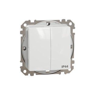 Вимикач IP44 2-кл. Sedna Design білий (арт. SDD211105) 00000016197 фото