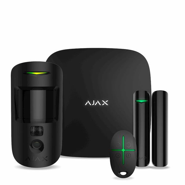Ajax, StarterKit Cam Plus Black комплект охоронної сигналізації з підтримкою 4G (LTE) ЧОРНИЙ 00000011916 фото