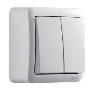 VIOLA БІЛИЙ Вимикач подвійний (12шт./уп.) 00000011172 фото