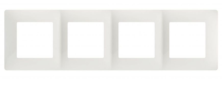 Рамка 4-я CLASSIC PLANK, белый (арт. PLK1040031) 00000012414 фото