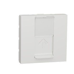 Розетка комп 1-а RJ45 кат.6 STP/2мод. Unica new білий (арт. NU341718) 00000017068 фото