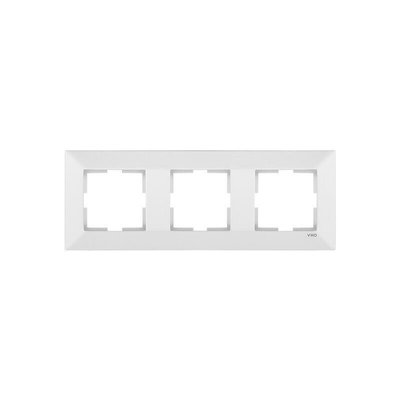 Рамка 3-а горизонтальна MERIDIAN (біла) 00000002958 фото