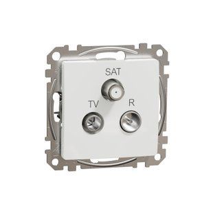 Розетка TV-R-SAT кінцева 4дБ Sedna Design білий (арт. SDD111481) 00000016238 фото