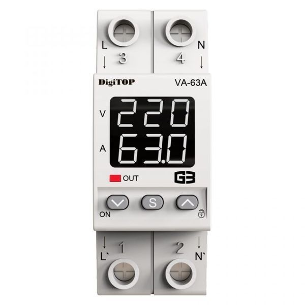 Реле напруги і струму DIGITOP VA-63A M2W (арт. VA-63 M2W) 00000018357 фото