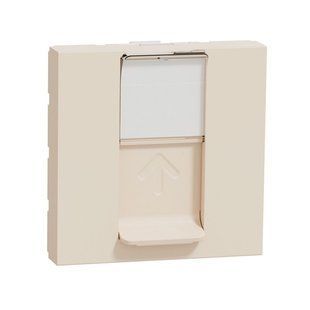Розетка комп 1-а RJ45 кат.6 UTP/2мод. Unica new беж (арт. NU341544) 00000011892 фото