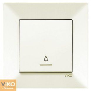 Кнопка контролю освітлення з підсвічуванням MERIDIAN (крем) (арт. 90970214-WH) 00000001869 фото