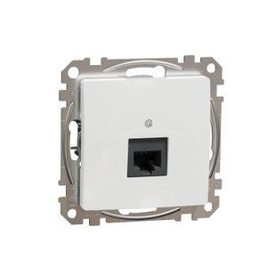 Розетка комп. 1-а RJ45 кат.5e UTP Sedna Design білий (арт. SDD111451) 00000016252 фото