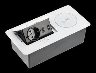 Подовжувач GTV AVARO PLUS 1 розетка SCHUKO USB A+C WC 5W провід 1,5м Білий 00000016850 фото