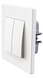 Выключатель 2-кл. проходной PLANK, белый (арт. PLK0221031) 00000012427 фото 2