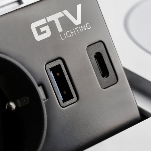Подовжувач GTV AVARO PLUS 1 розетка SCHUKO USB A+C WC 5W провід 1,5м Білий 00000016850 фото