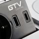 Подовжувач GTV AVARO PLUS 1 розетка SCHUKO USB A+C WC 5W провід 1,5м Білий 00000016850 фото 3