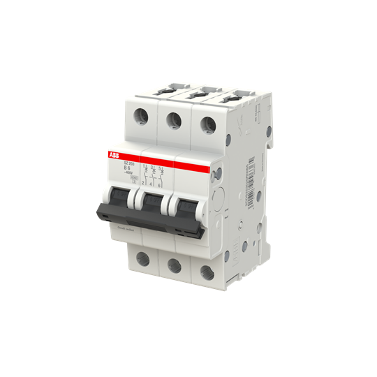 Автоматичний вимикач SZ203-B 6 6A 3P 6kA (арт. 2CDS253025R0065) 00000009604 фото