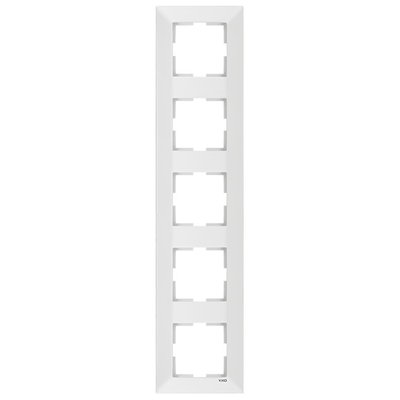 Рамка 5-а ВЕРТИКАЛЬНА MERIDIAN (біла) (арт. 90979025-WH) 00000002980 фото