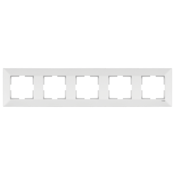 Рамка 5-я горизонтальная MERIDIAN (белая) (арт. 90979005-WH) 00000002982 фото