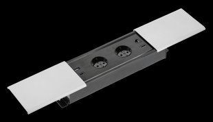 Подовжувач GTV PRESTINO 2 розетки SCHUKO USB А+С QC RJ45, HDMI провід 1,5м Алюміній 00000017387 фото